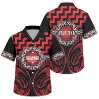 Aotearoa Ngapuhi Personalised Family Matching Puletasi and Hawaiian Shirt Maori Iwi Poutama Puhoro Tattoo