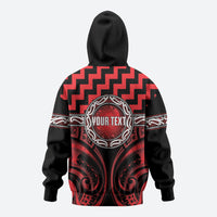 Aotearoa Ngapuhi Personalised Hoodie Maori Iwi Poutama Puhoro Tattoo