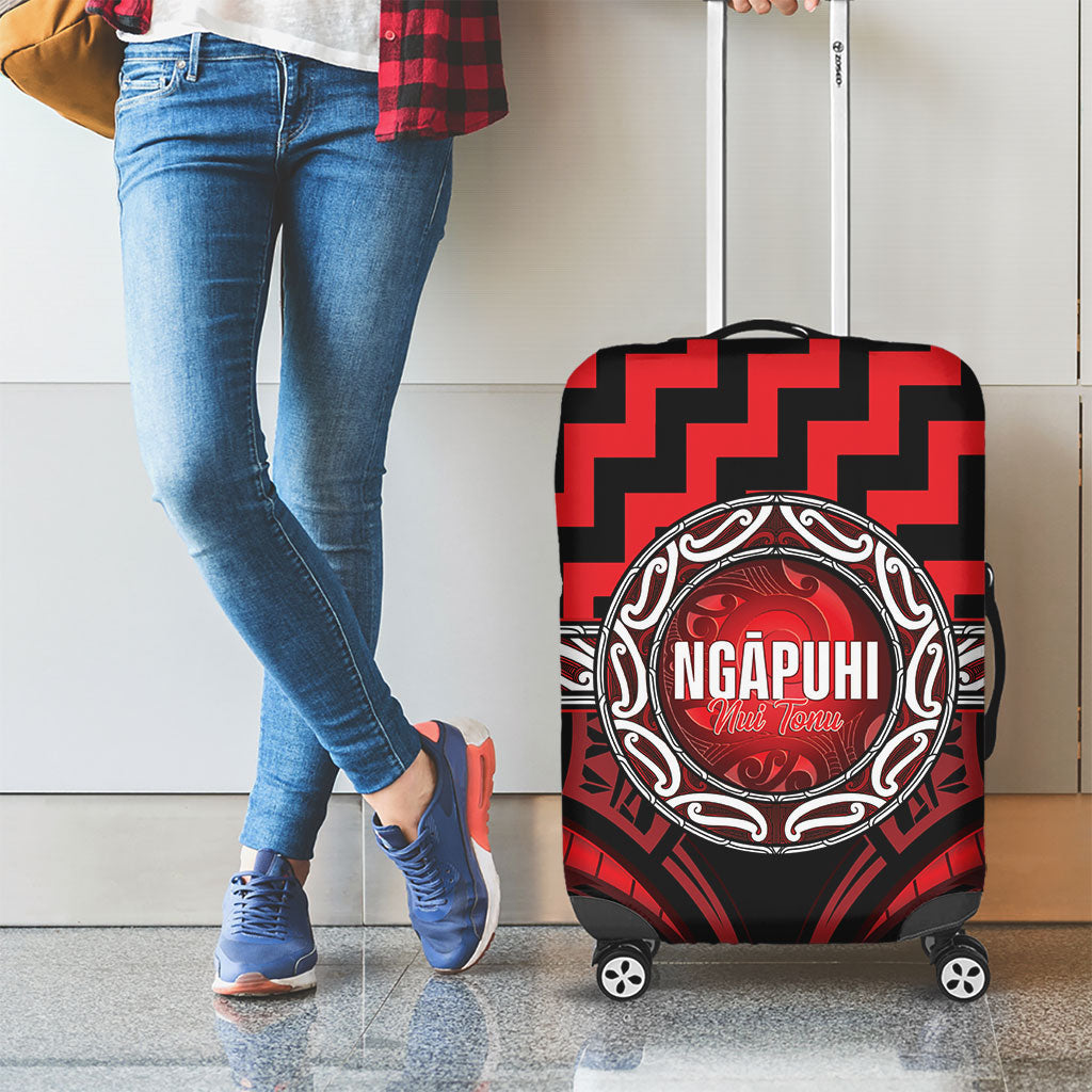 Aotearoa Ngapuhi Luggage Cover Maori Iwi Poutama Puhoro Tattoo