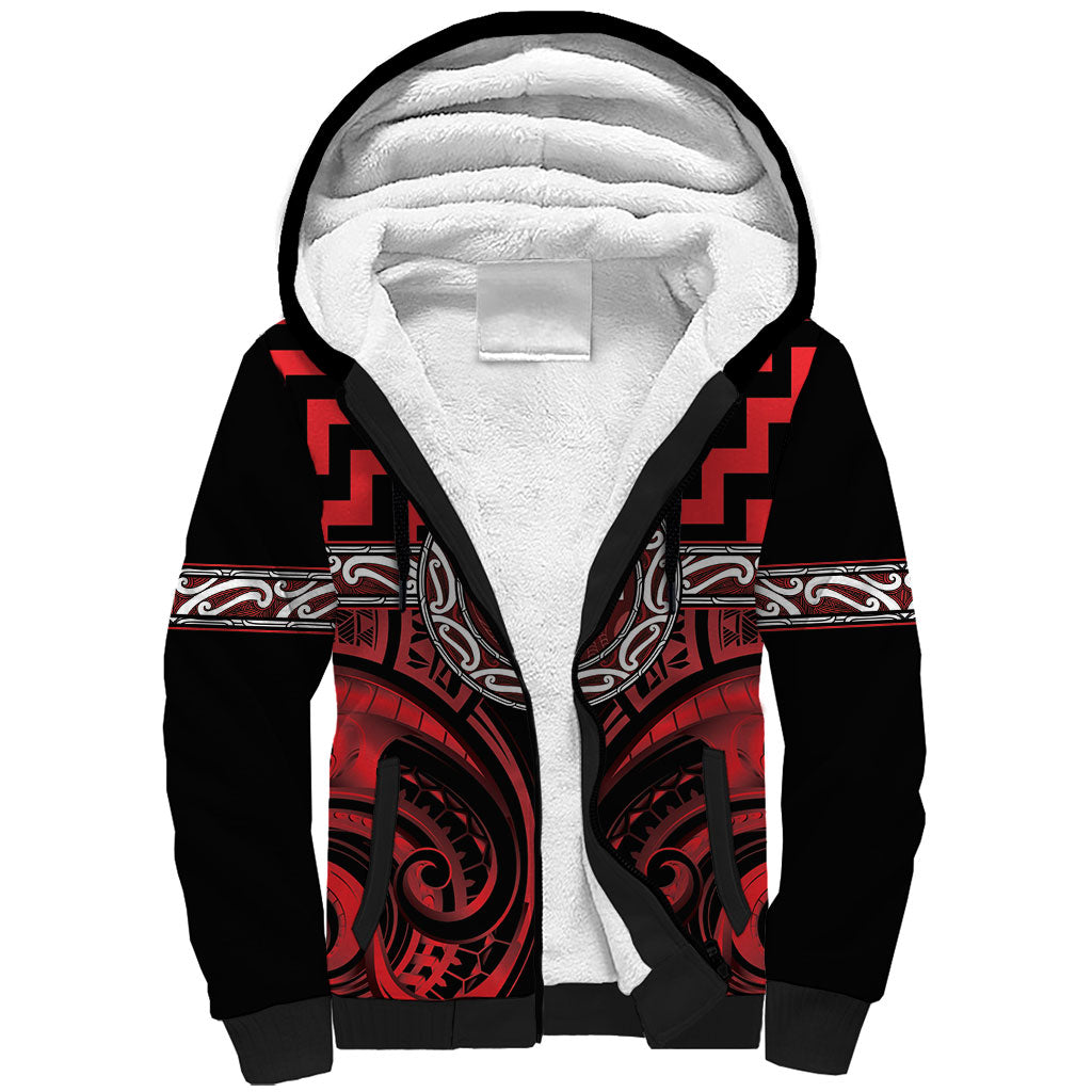 Aotearoa Ngapuhi Personalised Sherpa Hoodie Maori Iwi Poutama Puhoro Tattoo
