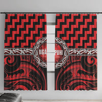 Aotearoa Ngapuhi Window Curtain Maori Iwi Poutama Puhoro Tattoo