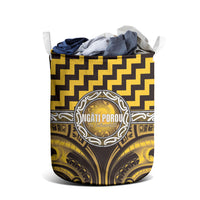 Aotearoa Ngati Porou Laundry Basket Maori Iwi Poutama Puhoro Tattoo