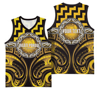 Aotearoa Ngati Porou Personalised Basketball Jersey Maori Iwi Poutama Puhoro Tattoo