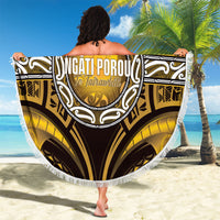 Aotearoa Ngati Porou Beach Blanket Maori Iwi Poutama Puhoro Tattoo