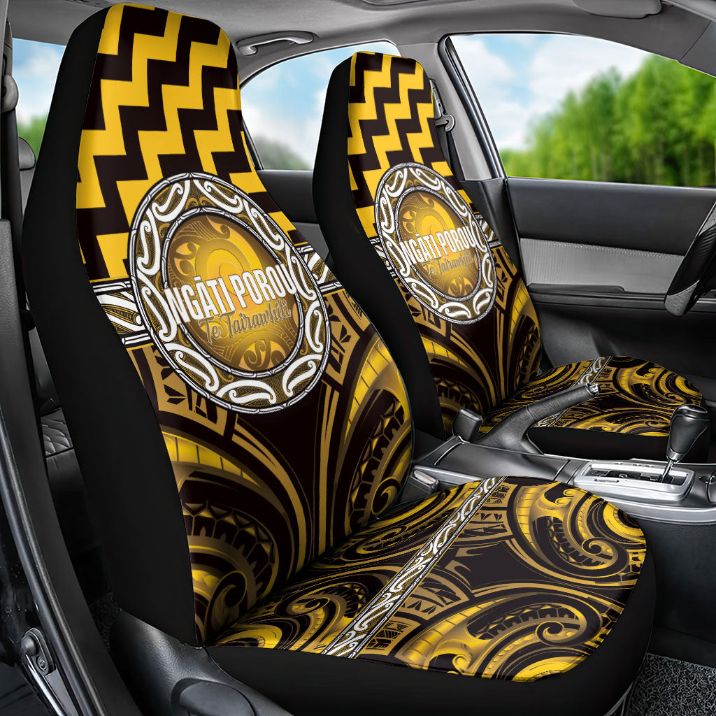 Aotearoa Ngati Porou Car Seat Cover Maori Iwi Poutama Puhoro Tattoo
