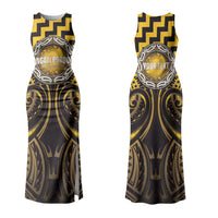 Aotearoa Ngati Porou Personalised Couples Matching Tank Maxi Dress and Hawaiian Shirt Maori Iwi Poutama Puhoro Tattoo