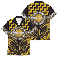 Aotearoa Ngati Porou Personalised Family Matching Off Shoulder Maxi Dress and Hawaiian Shirt Maori Iwi Poutama Puhoro Tattoo