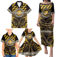 Aotearoa Ngati Porou Personalised Family Matching Puletasi and Hawaiian Shirt Maori Iwi Poutama Puhoro Tattoo