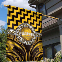 Aotearoa Ngati Porou Garden Flag Maori Iwi Poutama Puhoro Tattoo