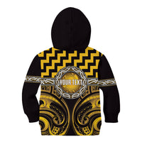 Aotearoa Ngati Porou Personalised Kid Hoodie Maori Iwi Poutama Puhoro Tattoo