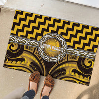 Aotearoa Ngati Porou Rubber Doormat Maori Iwi Poutama Puhoro Tattoo