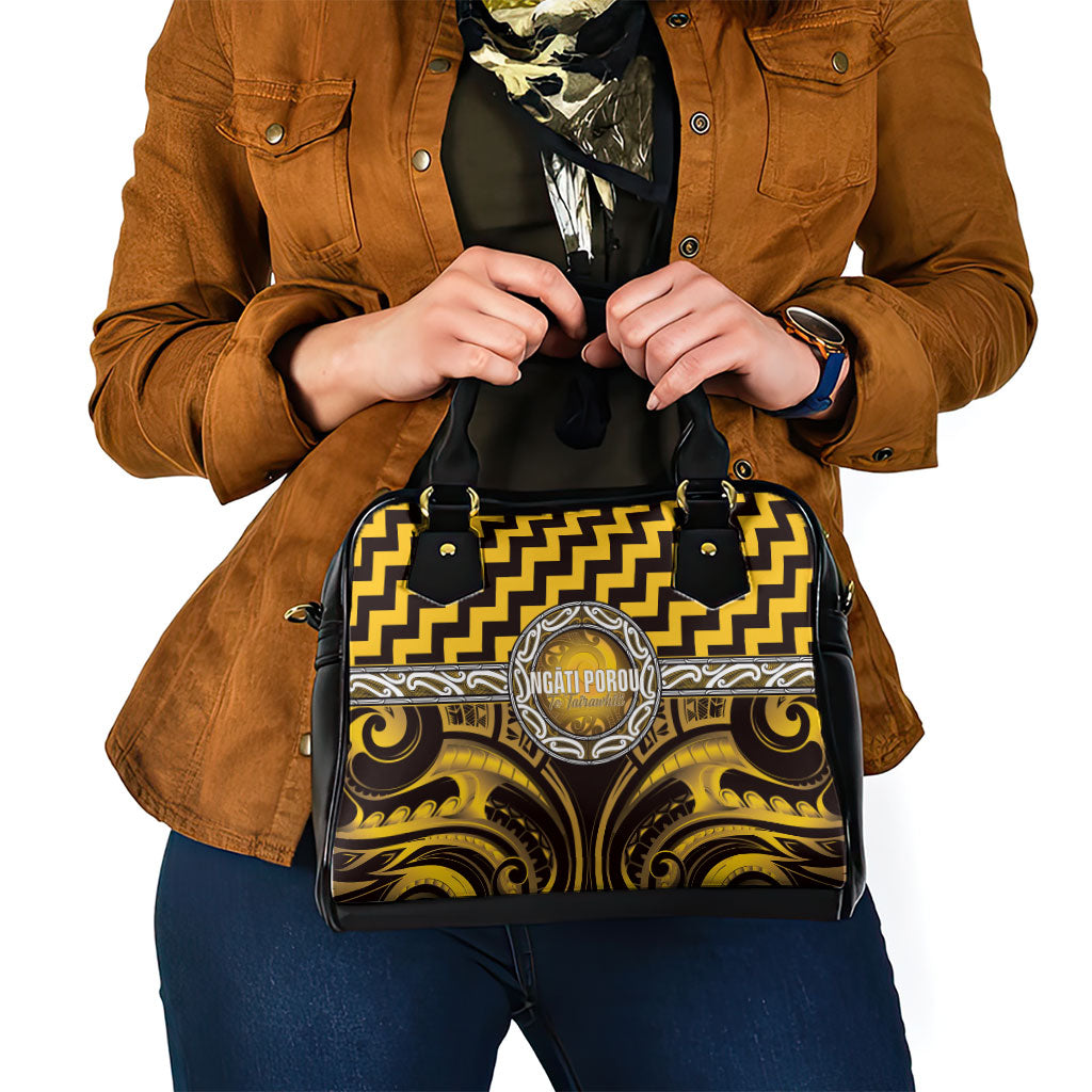 Aotearoa Ngati Porou Shoulder Handbag Maori Iwi Poutama Puhoro Tattoo