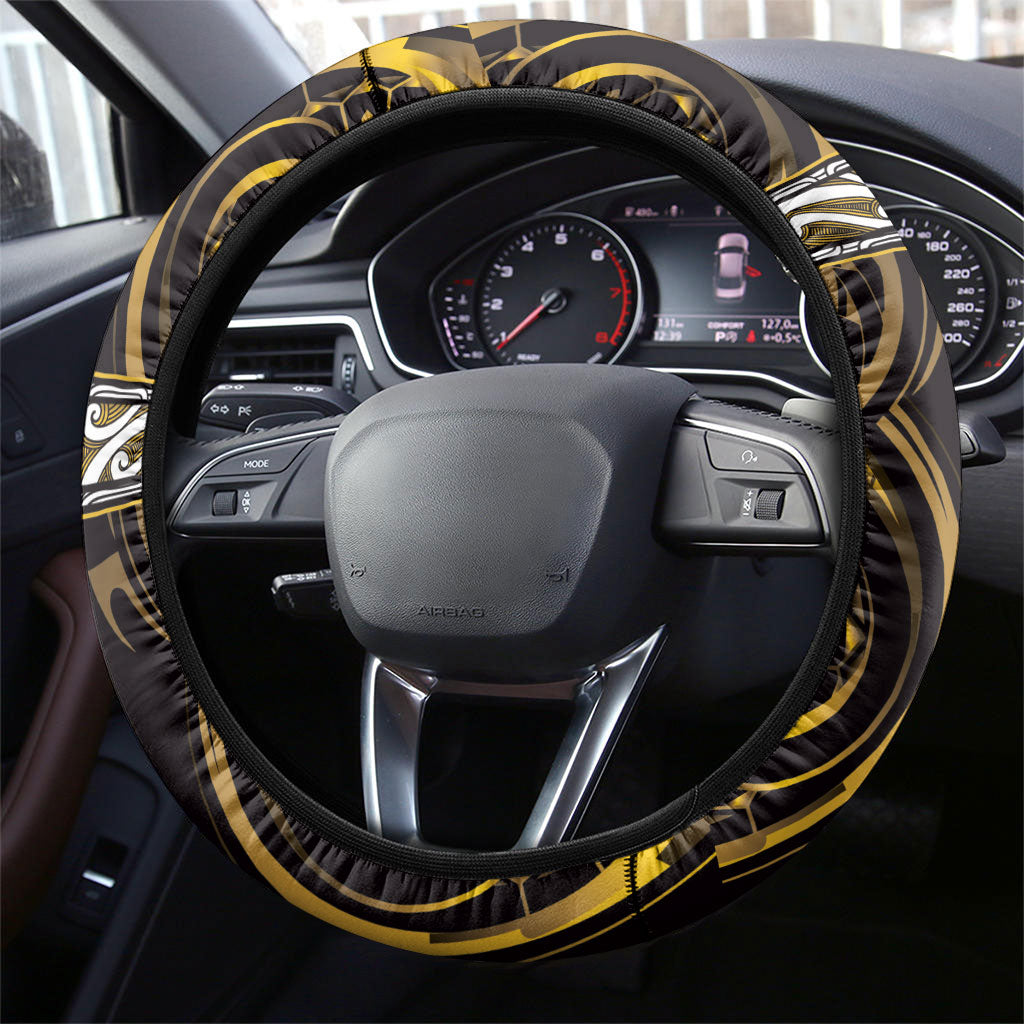 Aotearoa Ngati Porou Steering Wheel Cover Maori Iwi Poutama Puhoro Tattoo