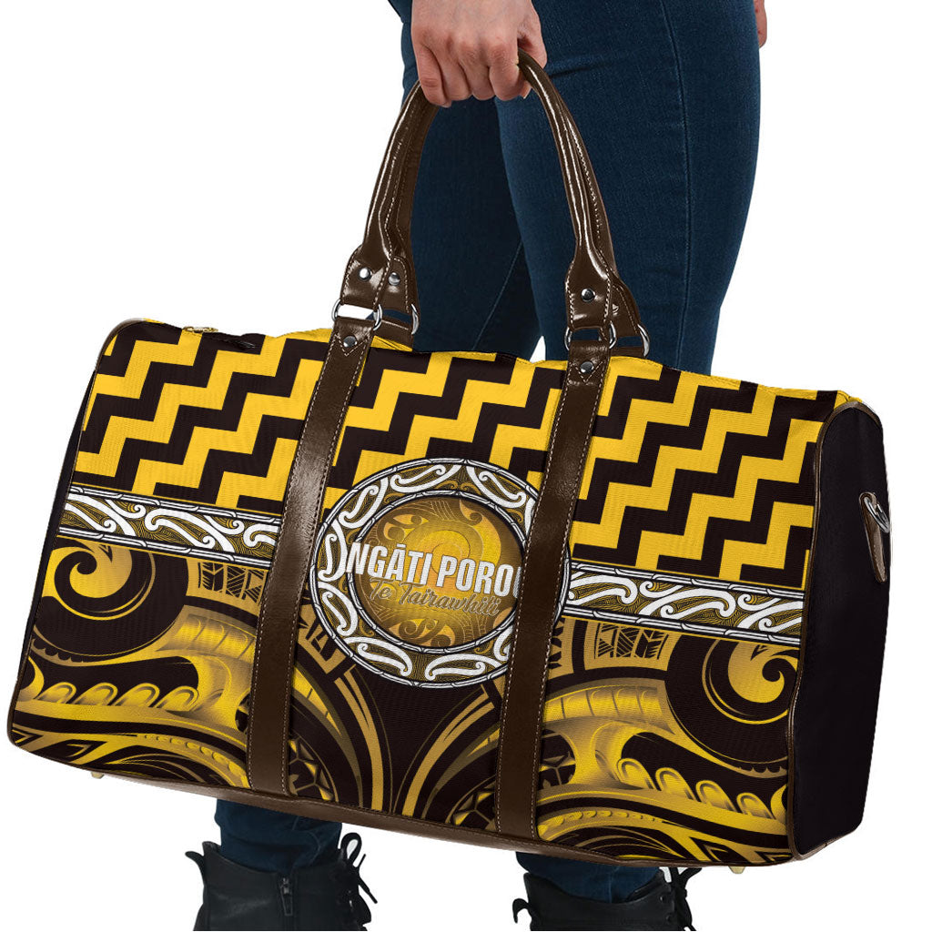 Aotearoa Ngati Porou Travel Bag Maori Iwi Poutama Puhoro Tattoo