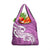 Polynesia Grocery Bag Plumeria With Tribal Pattern Pink Pastel