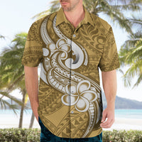 Polynesia Hawaiian Shirt Plumeria With Tribal Pattern Yellow Pastel Vibes LT14 - Polynesian Pride