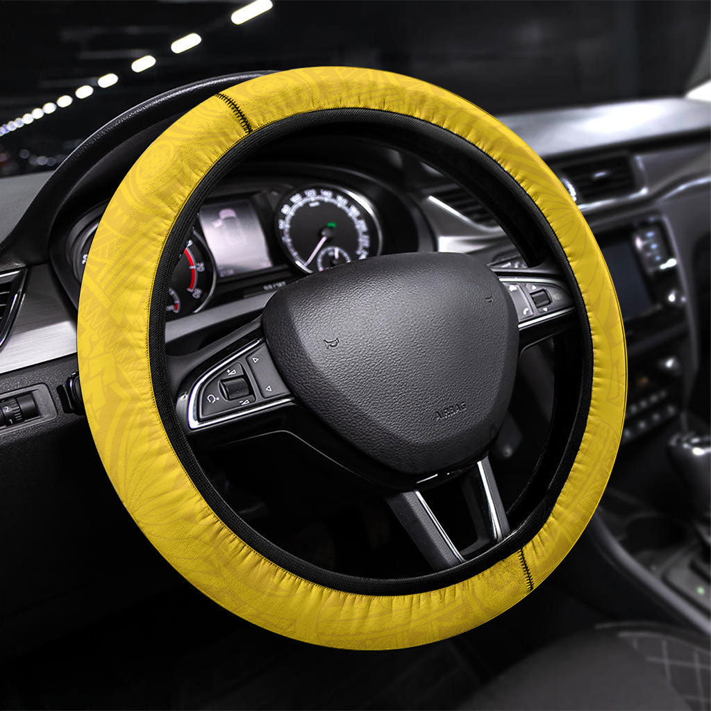 Rugby Papua New Guinea and Lebanon Steering Wheel Cover PNG Kumuls Cedars Together