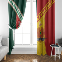 Rugby Papua New Guinea and Lebanon Window Curtain PNG Kumuls Cedars Together