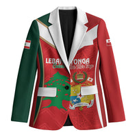 Custom Rugby Tonga and Lebanon Blazer Mate Maa Tonga Cedars Together
