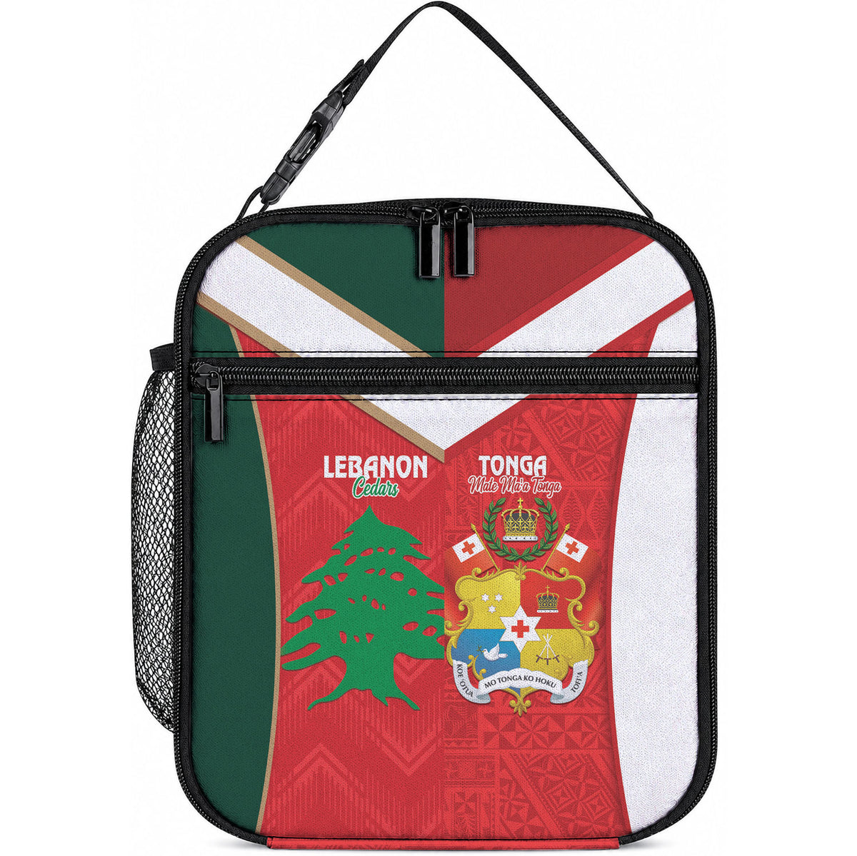 Rugby Tonga and Lebanon Lunch Bag Mate Maa Tonga Cedars Together