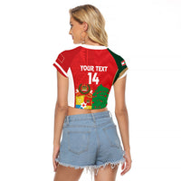 Custom Rugby Tonga and Lebanon Raglan Cropped T Shirt Mate Maa Tonga Cedars Together