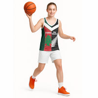 Custom Rugby New Zealand and Lebanon Basketball Jersey All Black Cedars Together