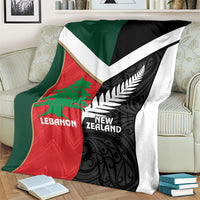 Rugby New Zealand and Lebanon Blanket All Black Cedars Together