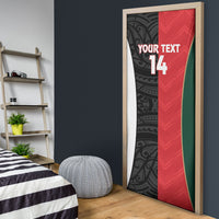 Custom Rugby New Zealand and Lebanon Door Cover All Black Cedars Together