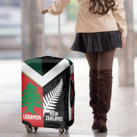 Rugby New Zealand and Lebanon Luggage Cover All Black Cedars Together