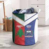 Rugby Samoa and Lebanon Laundry Basket Toa Samoa Cedars Together