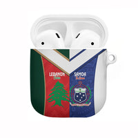 Rugby Samoa and Lebanon AirPods Case Toa Samoa Cedars Together