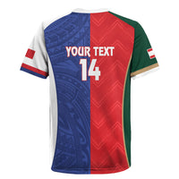 Custom Rugby Samoa and Lebanon Rugby Jersey Toa Samoa Cedars Together