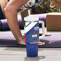 Rugby Samoa and Lebanon Tumbler With Handle Toa Samoa Cedars Together