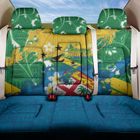 Malampa Fiji Day Back Car Seat Cover 10 October Together We Grow Grunge Tapa Motifs
