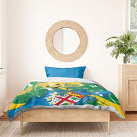 Malampa Fiji Day Bedding Set 10 October Together We Grow Grunge Tapa Motifs