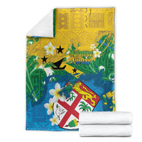 Malampa Fiji Day Blanket 10 October Together We Grow Grunge Tapa Motifs
