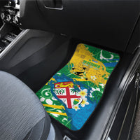 Malampa Fiji Day Car Mats 10 October Together We Grow Grunge Tapa Motifs