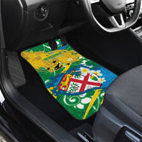 Malampa Fiji Day Car Mats 10 October Together We Grow Grunge Tapa Motifs