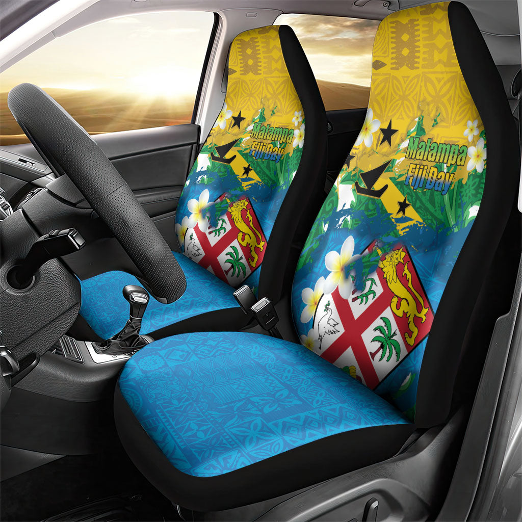 Malampa Fiji Day Car Seat Cover 10 October Together We Grow Grunge Tapa Motifs
