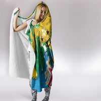 Malampa Fiji Day Hooded Blanket 10 October Together We Grow Grunge Tapa Motifs