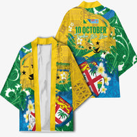 Malampa Fiji Day Kimono 10 October Together We Grow Grunge Tapa Motifs