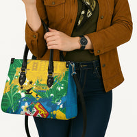 Malampa Fiji Day Leather Bag 10 October Together We Grow Grunge Tapa Motifs