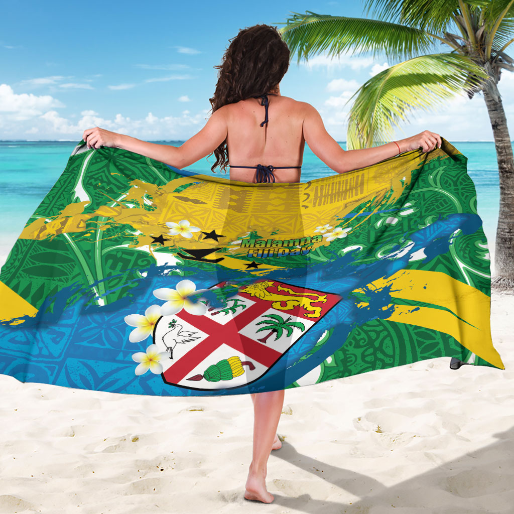 Malampa Fiji Day Sarong 10 October Together We Grow Grunge Tapa Motifs