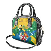 Malampa Fiji Day Shoulder Handbag 10 October Together We Grow Grunge Tapa Motifs