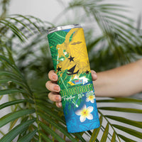 Malampa Fiji Day Skinny Tumbler 10 October Together We Grow Grunge Tapa Motifs