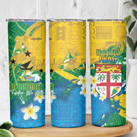Malampa Fiji Day Skinny Tumbler 10 October Together We Grow Grunge Tapa Motifs