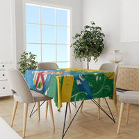 Malampa Fiji Day Tablecloth 10 October Together We Grow Grunge Tapa Motifs