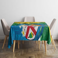 Malampa Fiji Day Tablecloth 10 October Together We Grow Grunge Tapa Motifs