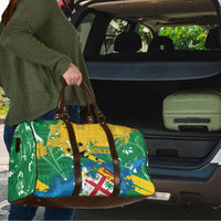 Malampa Fiji Day Travel Bag 10 October Together We Grow Grunge Tapa Motifs