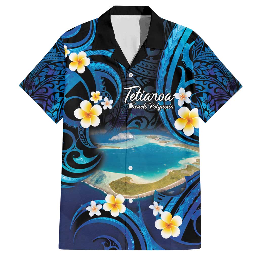 French Polynesia Tetiaroa Atoll Family Matching Long Sleeve Bodycon Dress and Hawaiian Shirt Polynesian Curves Style